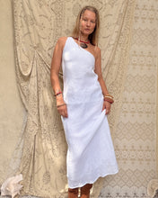 Load image into Gallery viewer, Whitewash Linen Dress