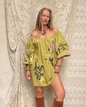 Load image into Gallery viewer, Chartreuse Babydoll Dress