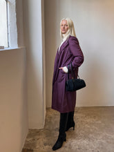 Load image into Gallery viewer, Plum Trench Coat
