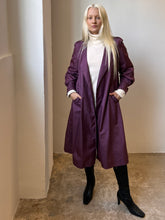 Load image into Gallery viewer, Plum Trench Coat

