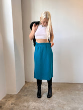 Load image into Gallery viewer, Teal Knit Skirt
