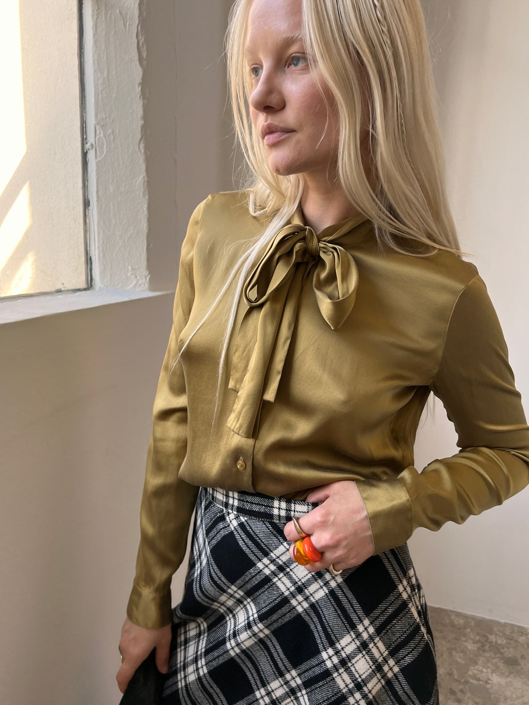 Topped with a Bow Blouse