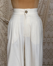 Load image into Gallery viewer, White Raw Silk Trousers
